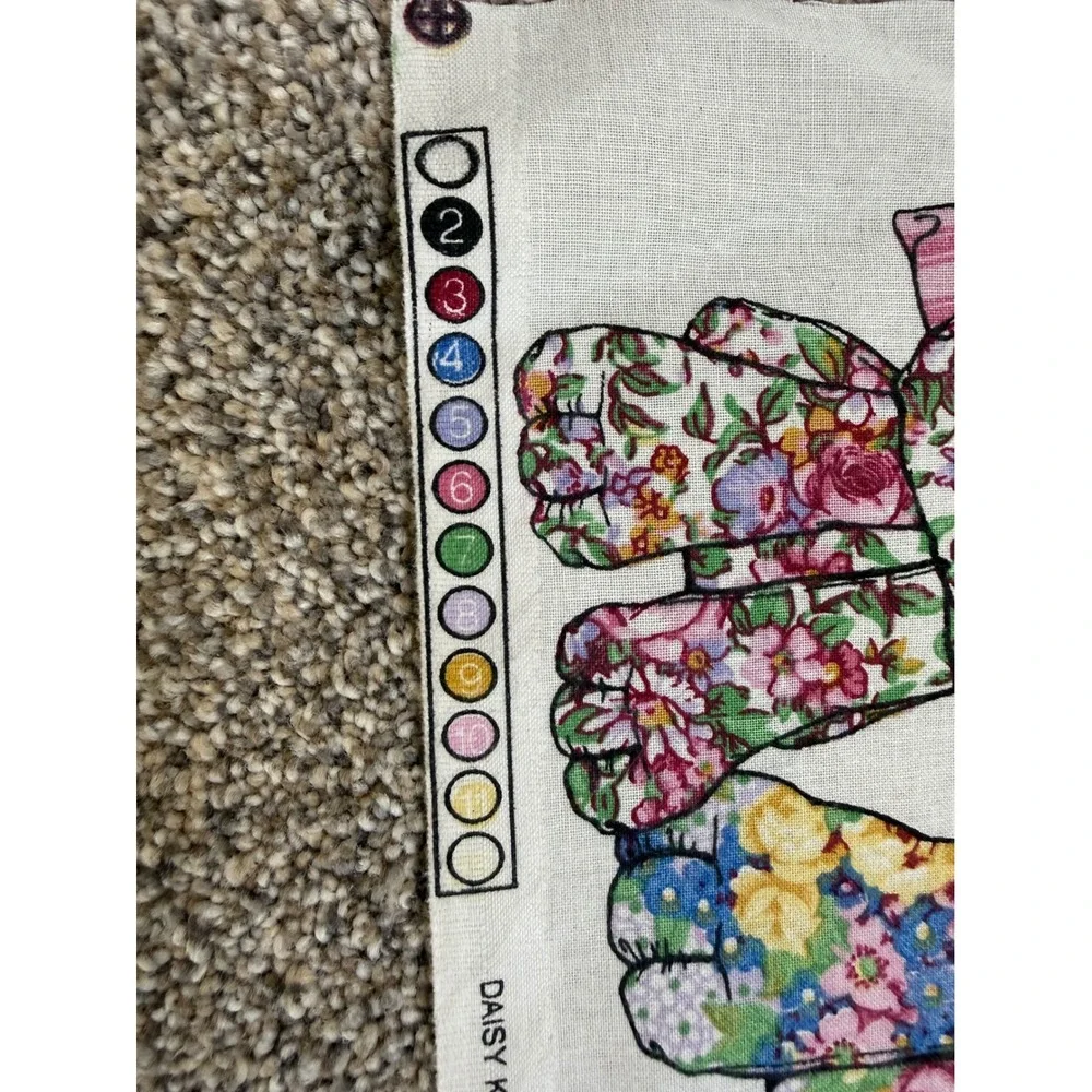 Vintage Daisy Kingdom Parlor Cats Fabric Panel 3823 Springs‎ Industries Floral